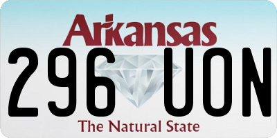 AR license plate 296UON