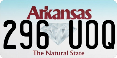 AR license plate 296UOQ