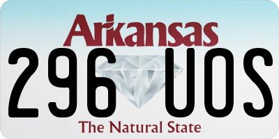 AR license plate 296UOS