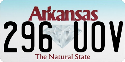 AR license plate 296UOV