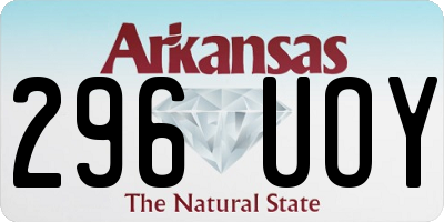 AR license plate 296UOY