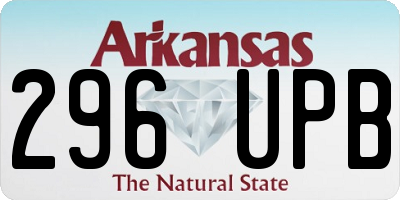AR license plate 296UPB