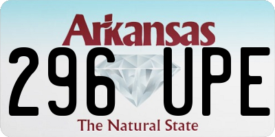 AR license plate 296UPE