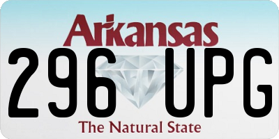 AR license plate 296UPG