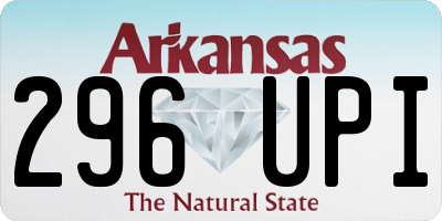 AR license plate 296UPI