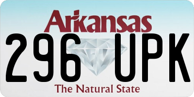 AR license plate 296UPK