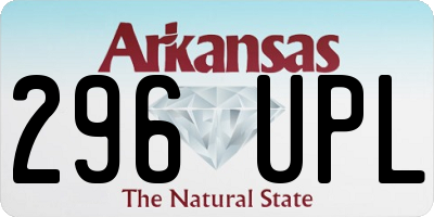 AR license plate 296UPL