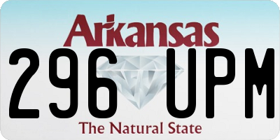 AR license plate 296UPM