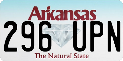 AR license plate 296UPN