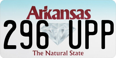 AR license plate 296UPP