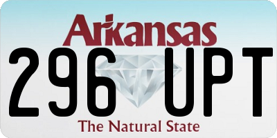 AR license plate 296UPT