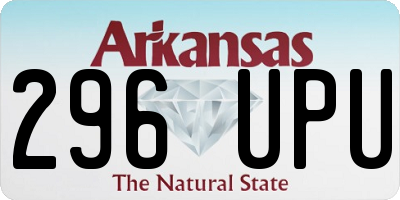 AR license plate 296UPU