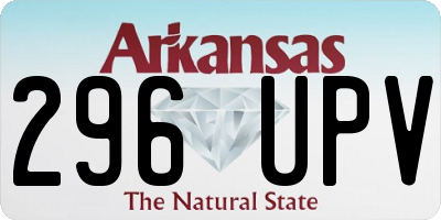 AR license plate 296UPV