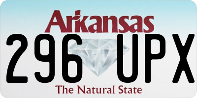 AR license plate 296UPX