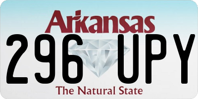 AR license plate 296UPY