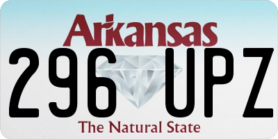 AR license plate 296UPZ