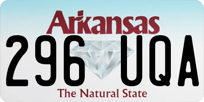 AR license plate 296UQA
