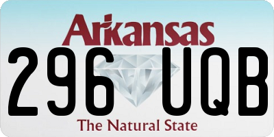 AR license plate 296UQB
