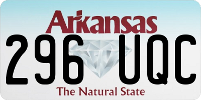 AR license plate 296UQC