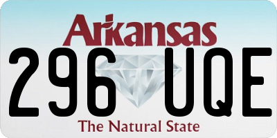 AR license plate 296UQE