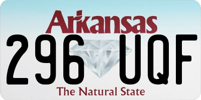 AR license plate 296UQF