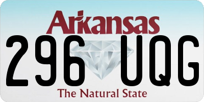 AR license plate 296UQG