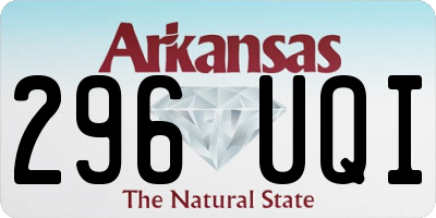 AR license plate 296UQI
