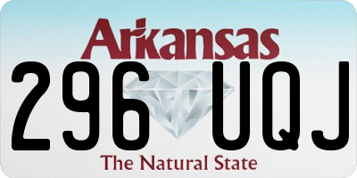 AR license plate 296UQJ