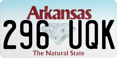 AR license plate 296UQK