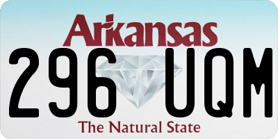 AR license plate 296UQM