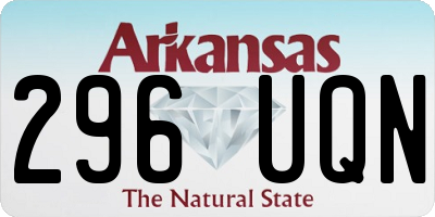 AR license plate 296UQN