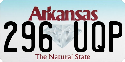 AR license plate 296UQP