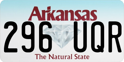 AR license plate 296UQR