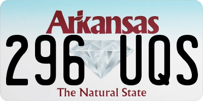 AR license plate 296UQS
