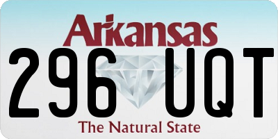 AR license plate 296UQT