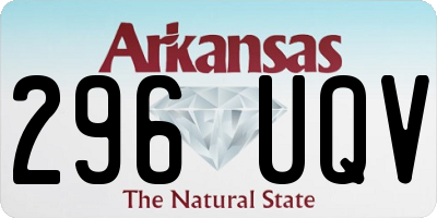 AR license plate 296UQV