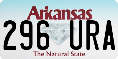 AR license plate 296URA