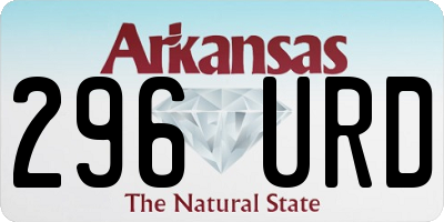 AR license plate 296URD