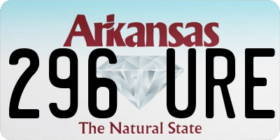 AR license plate 296URE