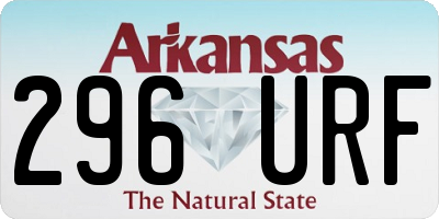 AR license plate 296URF