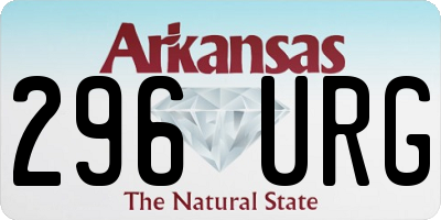 AR license plate 296URG