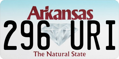 AR license plate 296URI