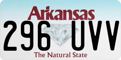 AR license plate 296UVV