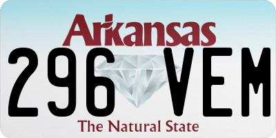 AR license plate 296VEM