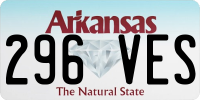AR license plate 296VES
