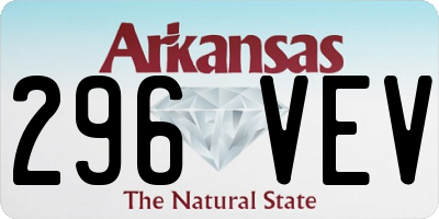 AR license plate 296VEV