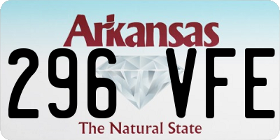 AR license plate 296VFE