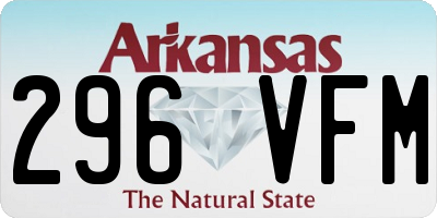 AR license plate 296VFM