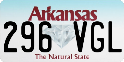 AR license plate 296VGL