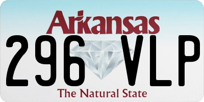 AR license plate 296VLP